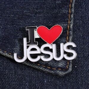 3/$25 “I ❤️ Jesus” Pin Badge Brooch